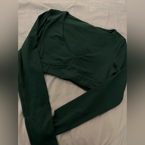 Lazuli label crop top in green - Picture 8 of 16